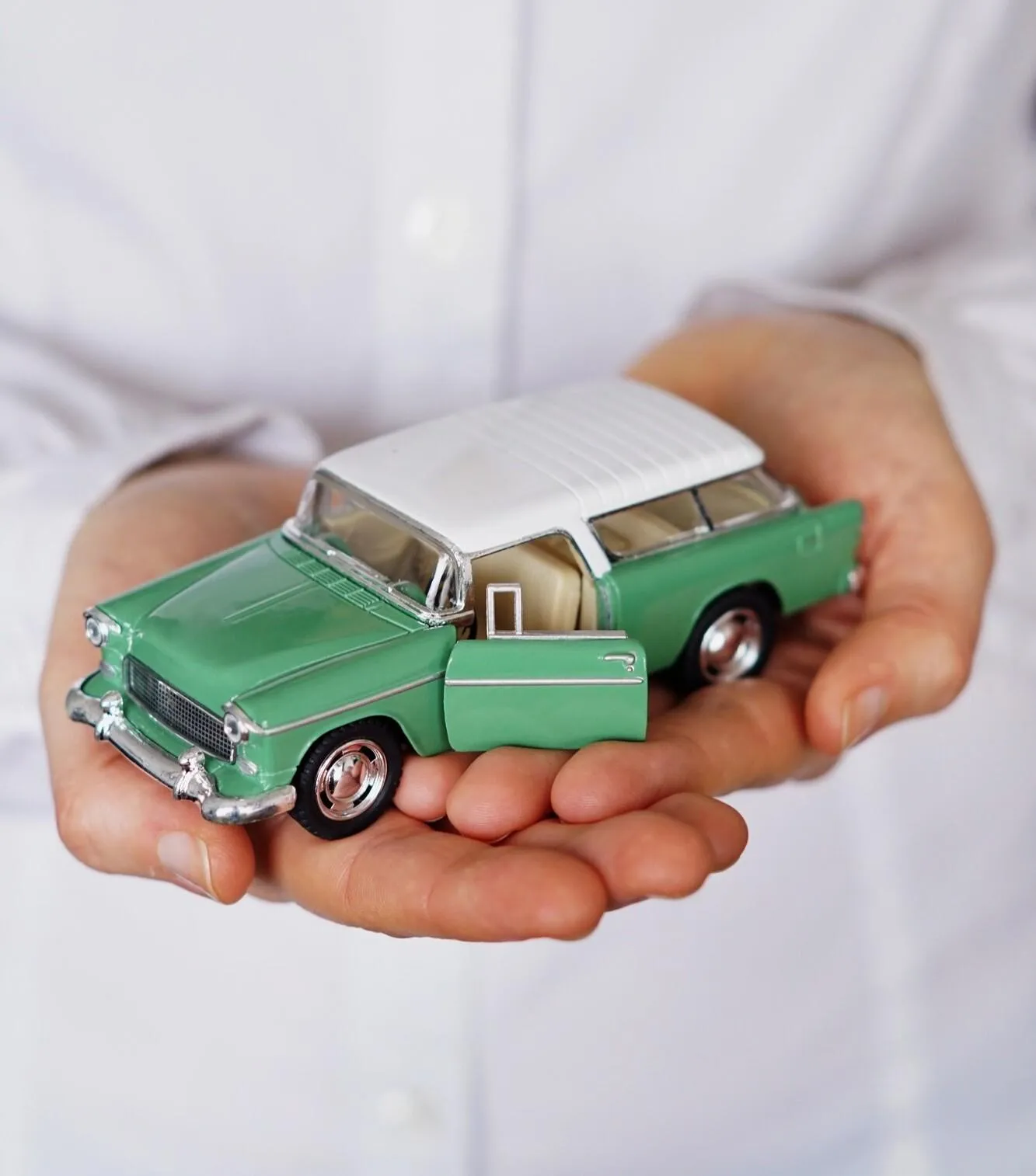 Family with car